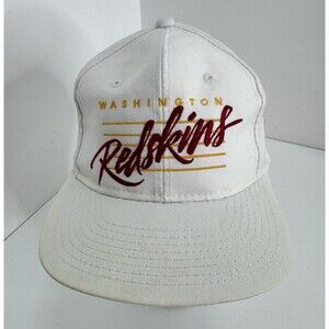 Vtg Script Washington Redskins Drew Pearson Hat Cap Snapback YoungAn Softbill